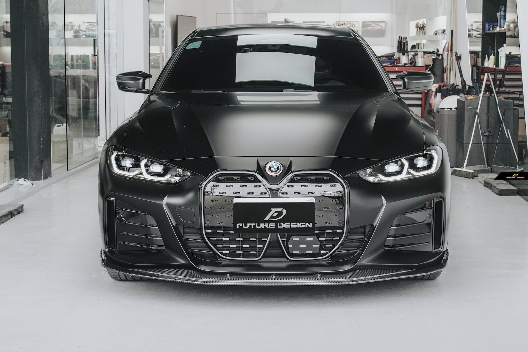 FUTURE DESIGN - BMW 4 SERIES G26 GRAN COUPE / I4 G26 CARBON FIBRE FRONT LIP
