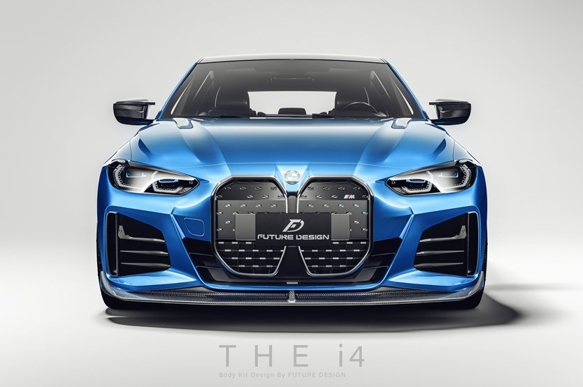 FUTURE DESIGN - BMW 4 SERIES G26 GRAN COUPE / I4 G26 CARBON FIBRE FRONT LIP V2