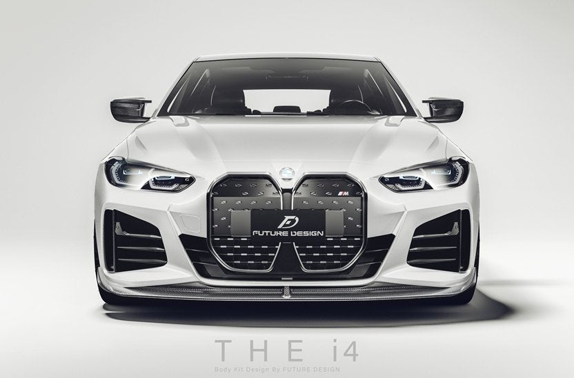 FUTURE DESIGN - BMW 4 SERIES G26 GRAN COUPE / I4 G26 CARBON FIBRE FRONT LIP V2