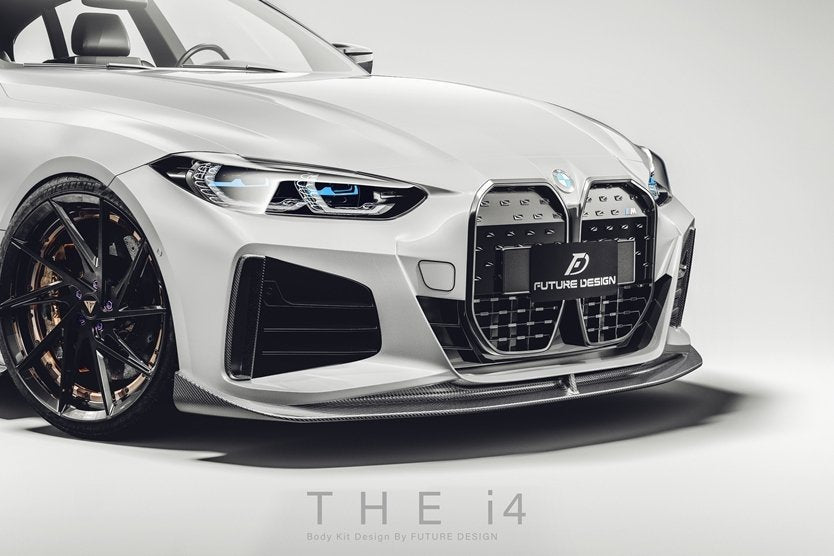 FUTURE DESIGN - BMW 4 SERIES G26 GRAN COUPE / I4 G26 CARBON FIBRE FRONT LIP V2