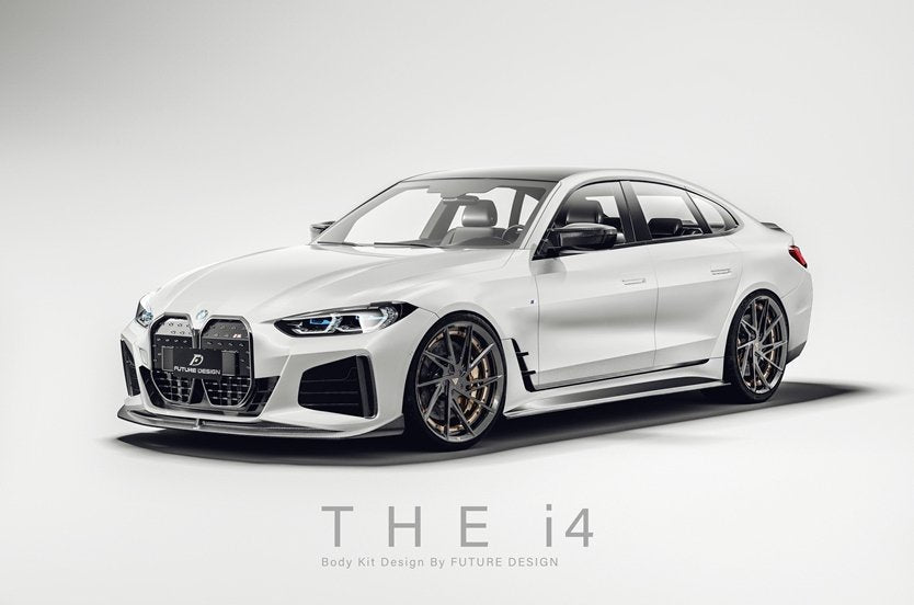FUTURE DESIGN - BMW 4 SERIES G26 GRAN COUPE / I4 G26 CARBON FIBRE FRONT LIP V2
