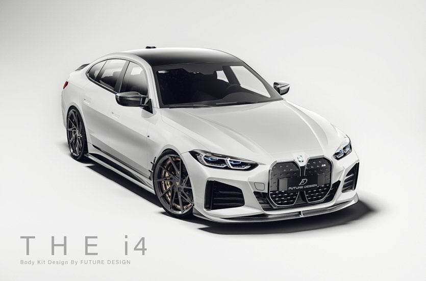 FUTURE DESIGN - BMW 4 SERIES G26 GRAN COUPE / I4 G26 CARBON FIBRE FRONT LIP V2