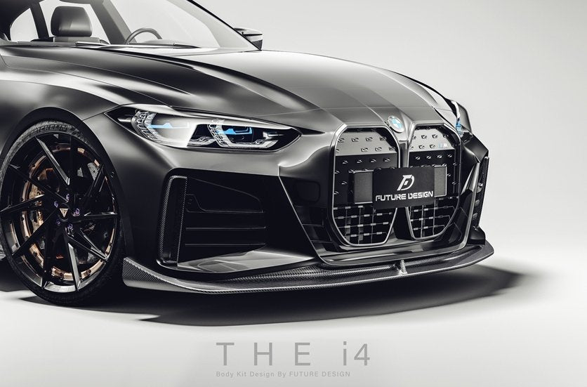 FUTURE DESIGN - BMW 4 SERIES G26 GRAN COUPE / I4 G26 CARBON FIBRE FRONT LIP V2