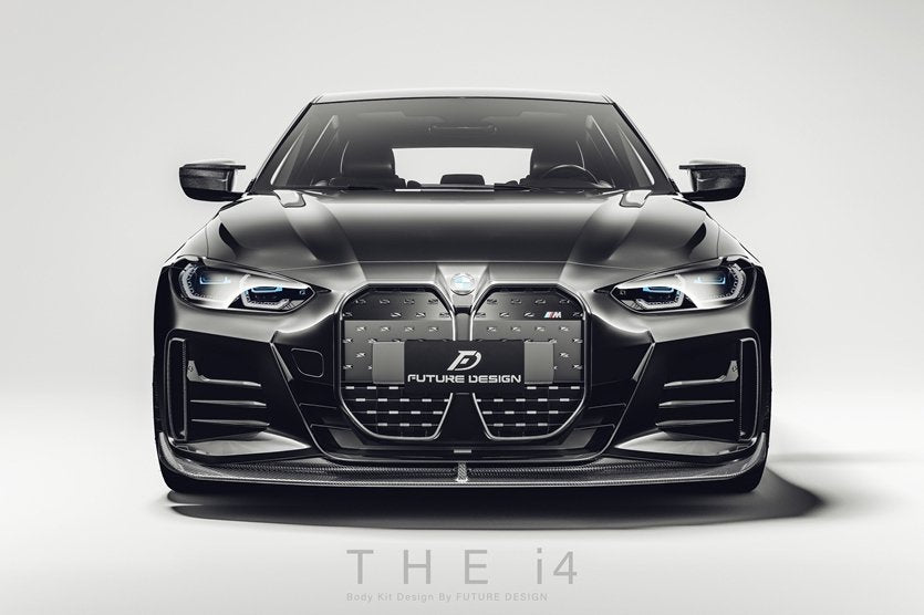 FUTURE DESIGN - BMW 4 SERIES G26 GRAN COUPE / I4 G26 CARBON FIBRE FRONT LIP V2