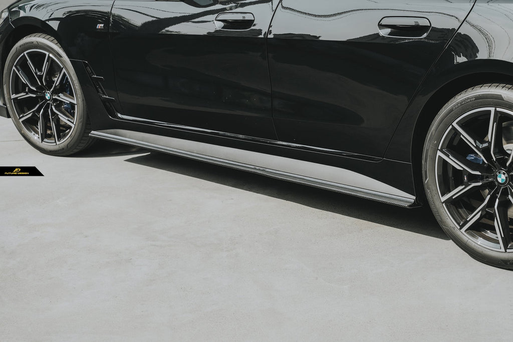 FUTURE DESIGN - BMW 4 SERIES G26 GRAN COUPE / I4 G26 CARBON FIBRE SIDE SKIRTS