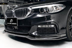 FUTURE DESIGN - BMW 5 SERIES G30 PRE LCI CARBON FIBRE FRONT LIP ( CC STYLE )