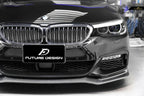 FUTURE DESIGN - BMW 5 SERIES G30 PRE LCI CARBON FIBRE FRONT LIP ( CC STYLE )