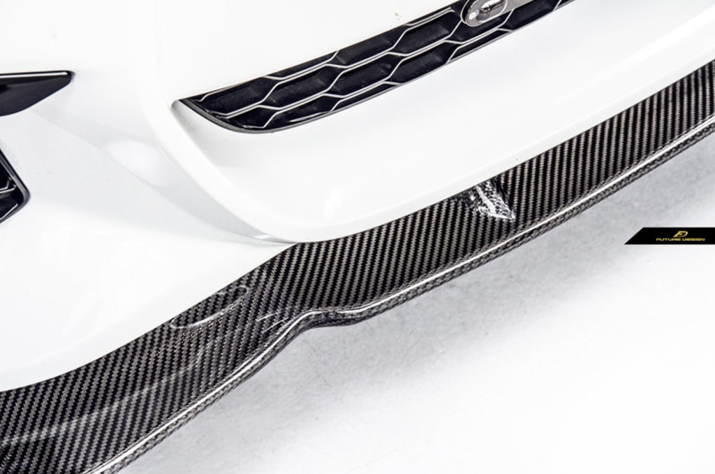 FUTURE DESIGN - BMW 5 SERIES G30 PRE LCI CARBON FIBRE FRONT LIP ( FD STYLE )