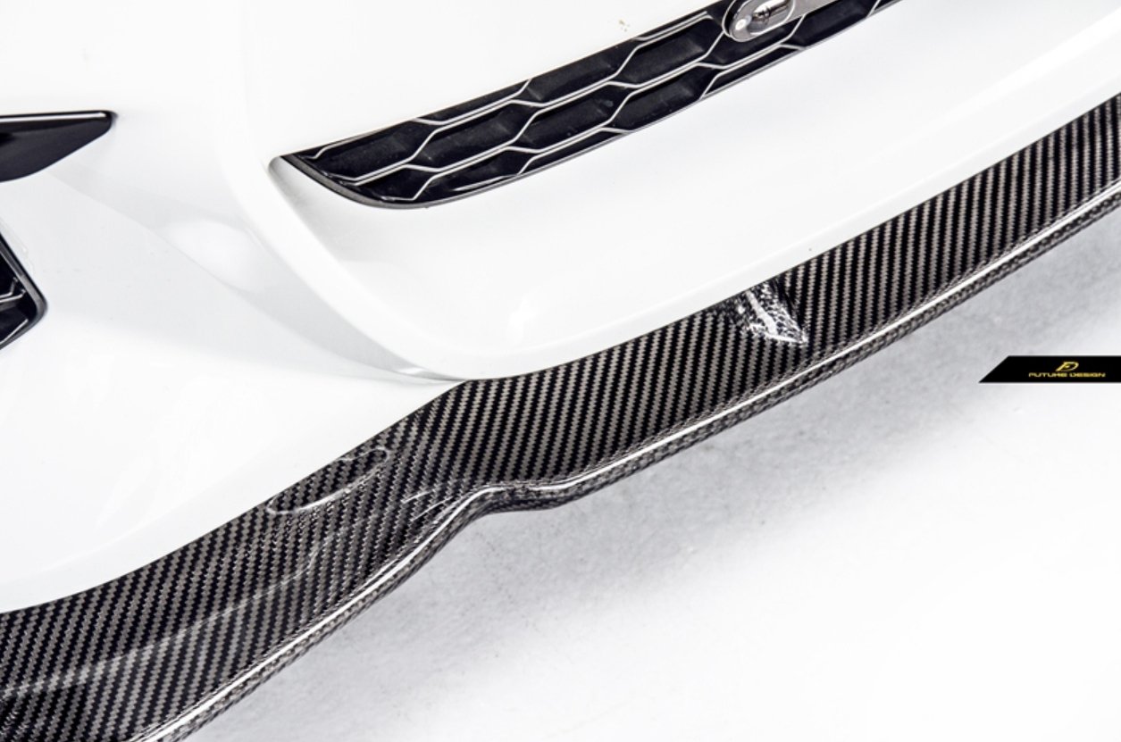 FUTURE DESIGN - BMW 5 SERIES G30 PRE LCI CARBON FIBRE FRONT LIP ( FD STYLE )
