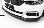 FUTURE DESIGN - BMW 5 SERIES G30 PRE LCI CARBON FIBRE FRONT LIP ( GT STYLE )