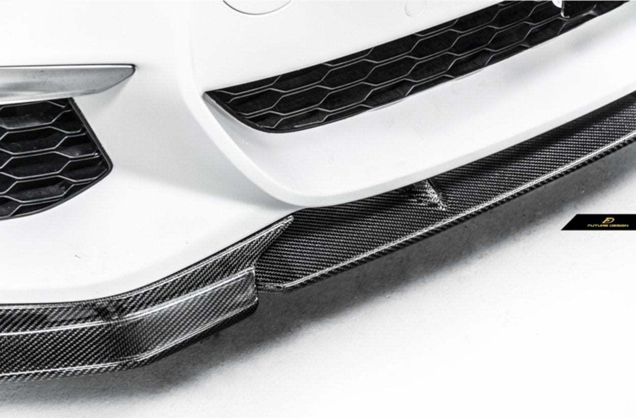 FUTURE DESIGN - BMW 5 SERIES G30 PRE LCI CARBON FIBRE FRONT LIP ( GT STYLE )