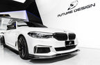 FUTURE DESIGN - BMW 5 SERIES G30 PRE LCI CARBON FIBRE FRONT LIP ( GT STYLE )