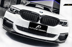 FUTURE DESIGN - BMW 5 SERIES G30 PRE LCI CARBON FIBRE FRONT LIP ( MP STYLE )