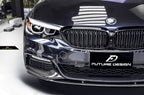 FUTURE DESIGN - BMW 5 SERIES G30 PRE LCI CARBON FIBRE FRONT LIP ( MP STYLE )