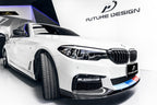 FUTURE DESIGN - BMW 5 SERIES G30 PRE LCI CARBON FIBRE FRONT LIP ( MP STYLE )