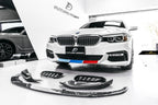 FUTURE DESIGN - BMW 5 SERIES G30 PRE LCI CARBON FIBRE FRONT LIP ( MP STYLE )