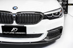 FUTURE DESIGN - BMW 5 SERIES G30 PRE LCI CARBON FIBRE FRONT LIP ( MP STYLE )