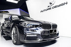 FUTURE DESIGN - BMW 5 SERIES G30 PRE LCI CARBON FIBRE FRONT LIP ( MP STYLE )