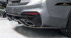FUTURE DESIGN - BMW 5 SERIES G30 PRE LCI CARBON FIBRE REAR BUMPER SIDE SKIRT ( FD STYLE )
