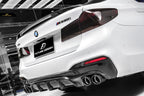 FUTURE DESIGN - BMW 5 SERIES G30 PRE LCI CARBON FIBRE REAR DIFFUSER  ( FD STYLE )
