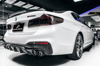 FUTURE DESIGN - BMW 5 SERIES G30 PRE LCI CARBON FIBRE REAR DIFFUSER  ( FD STYLE )