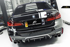 FUTURE DESIGN - BMW 5 SERIES G30 PRE LCI CARBON FIBRE REAR DIFFUSER   ( M5 STYLE )