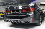 FUTURE DESIGN - BMW 5 SERIES G30 PRE LCI CARBON FIBRE REAR DIFFUSER   ( M5 STYLE )