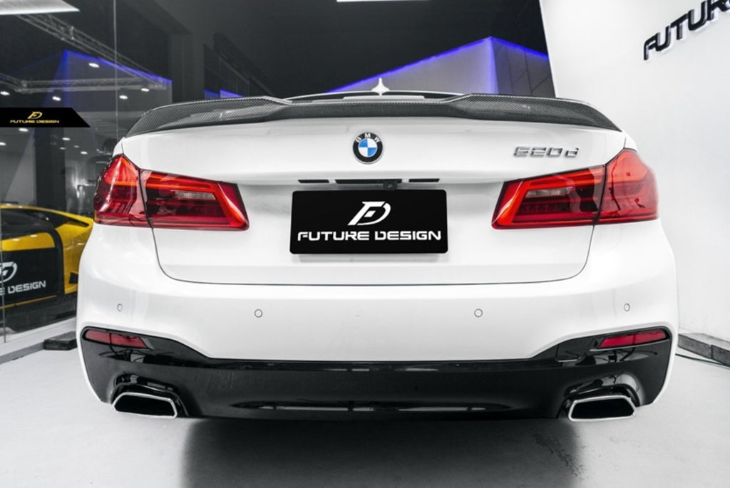 FUTURE DESIGN - BMW 5 SERIES G30 PRE LCI CARBON FIBRE REAR SPOILER  ( CS STYLE )