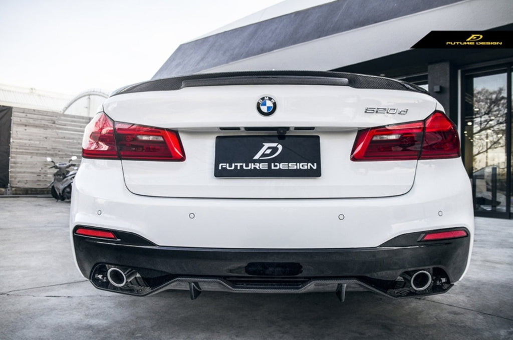 FUTURE DESIGN - BMW 5 SERIES G30 PRE LCI / M5 F90  CARBON FIBRE REAR SPOILER ( MP STYLE )