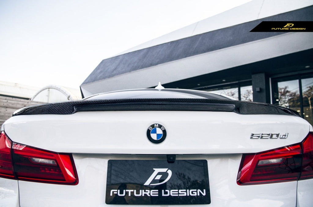 FUTURE DESIGN - BMW 5 SERIES G30 PRE LCI / M5 F90  CARBON FIBRE REAR SPOILER ( MP STYLE )