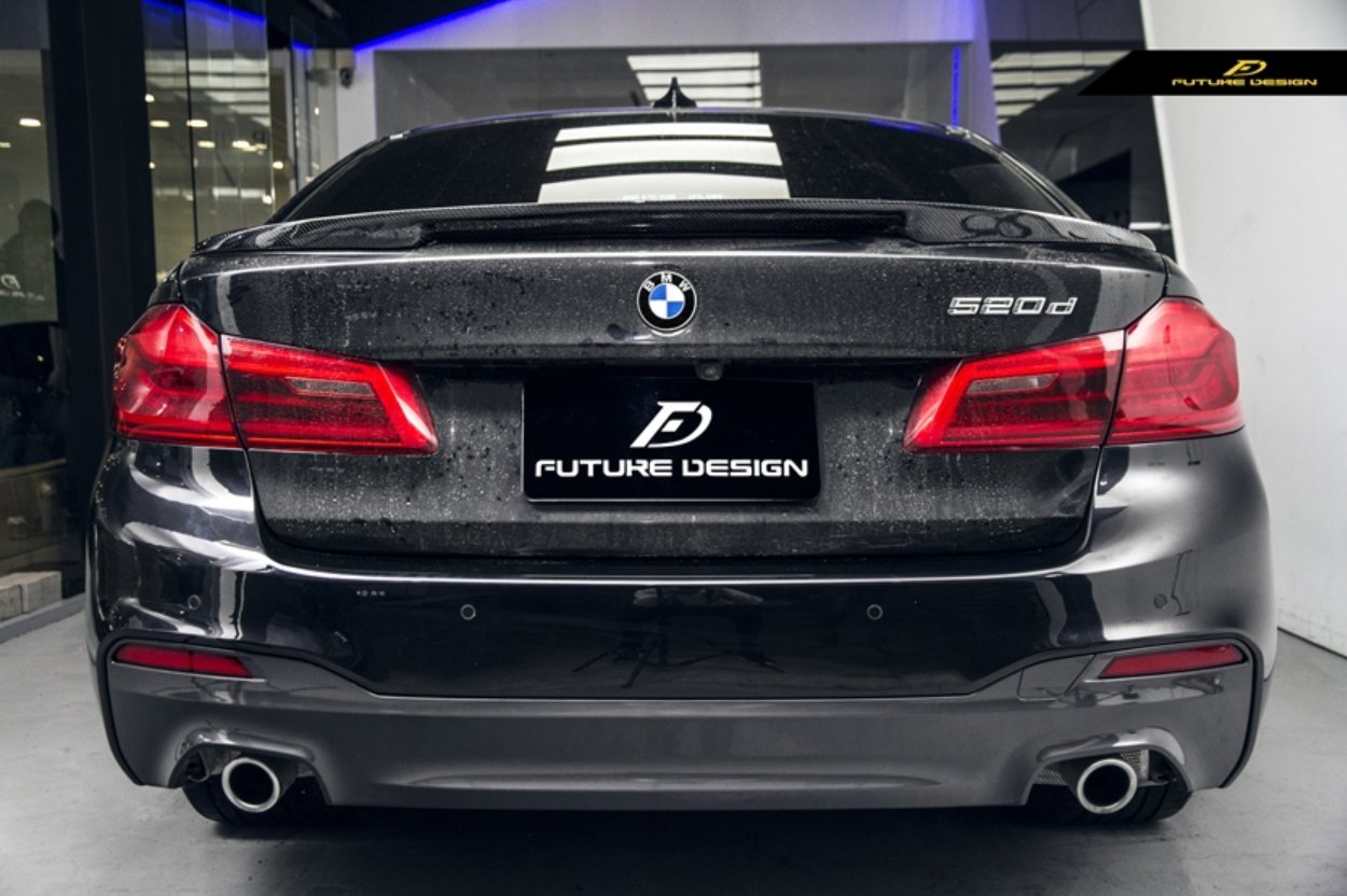 FUTURE DESIGN - BMW 5 SERIES G30 PRE LCI / M5 F90  CARBON FIBRE REAR SPOILER ( MP STYLE )