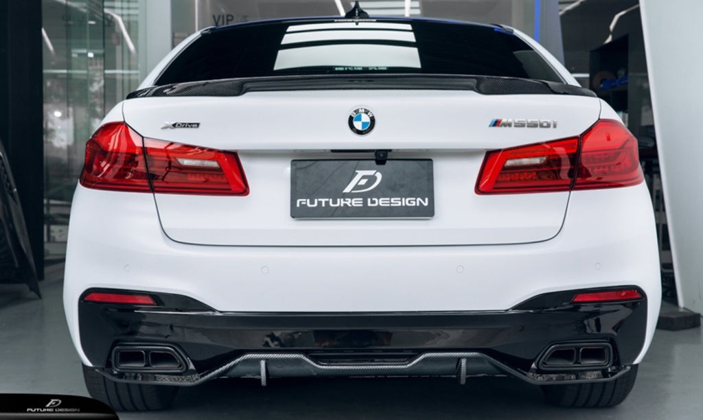 FUTURE DESIGN - BMW 5 SERIES G30 PRE LCI / M5 F90  CARBON FIBRE REAR SPOILER ( MP STYLE )