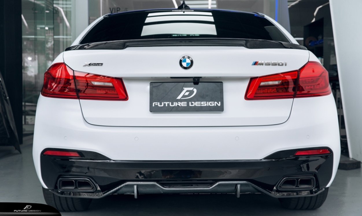 FUTURE DESIGN - BMW 5 SERIES G30 PRE LCI / M5 F90  CARBON FIBRE REAR SPOILER ( MP STYLE )