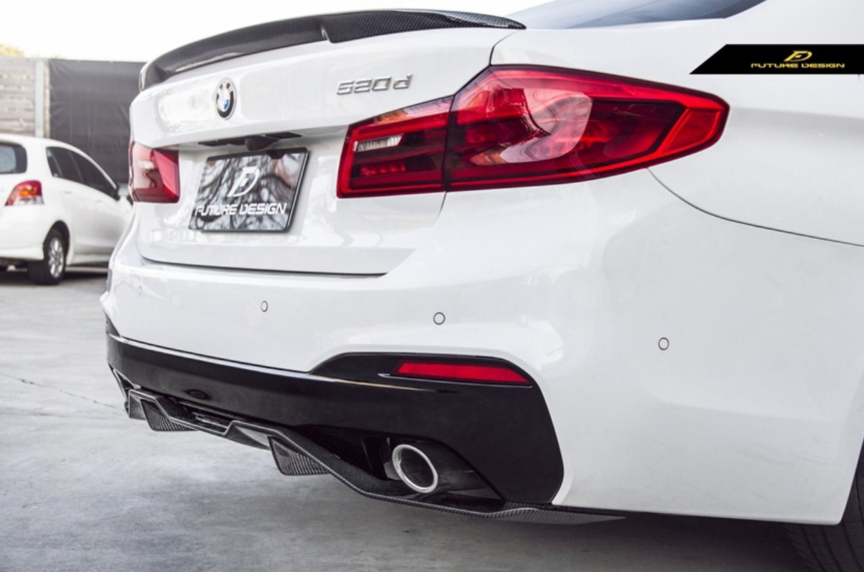 FUTURE DESIGN - BMW 5 SERIES G30 PRE LCI / M5 F90  CARBON FIBRE REAR SPOILER ( MP STYLE )