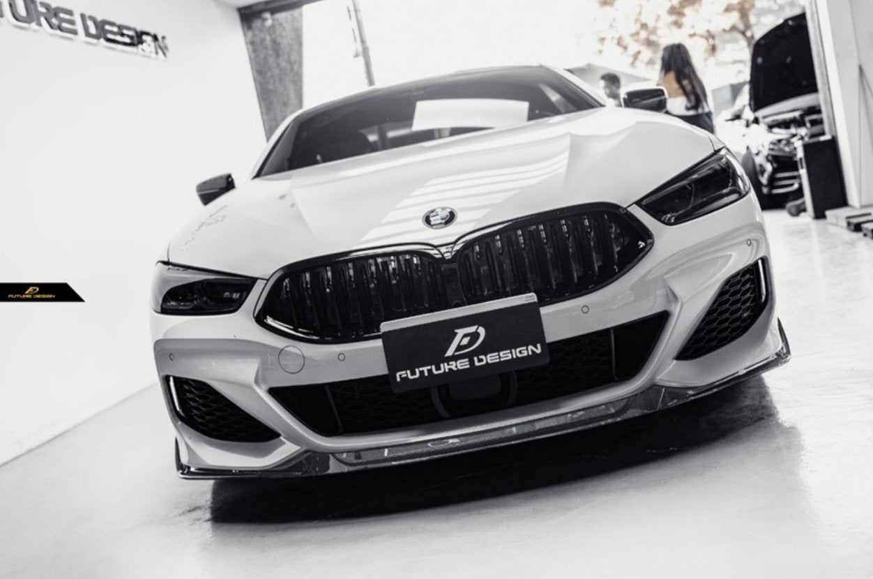 FUTURE DESIGN- BMW 8 SERIES G14 G15 G16 CARBON FIBRE FRONT LIP