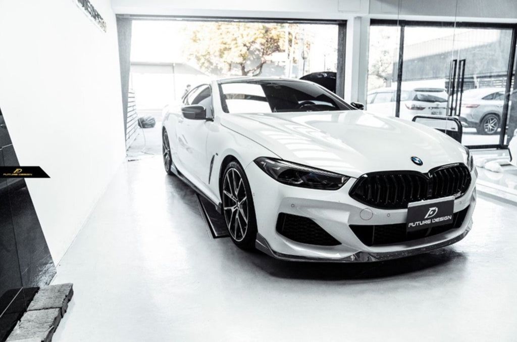 FUTURE DESIGN- BMW 8 SERIES G14 G15 G16 CARBON FIBRE FRONT LIP