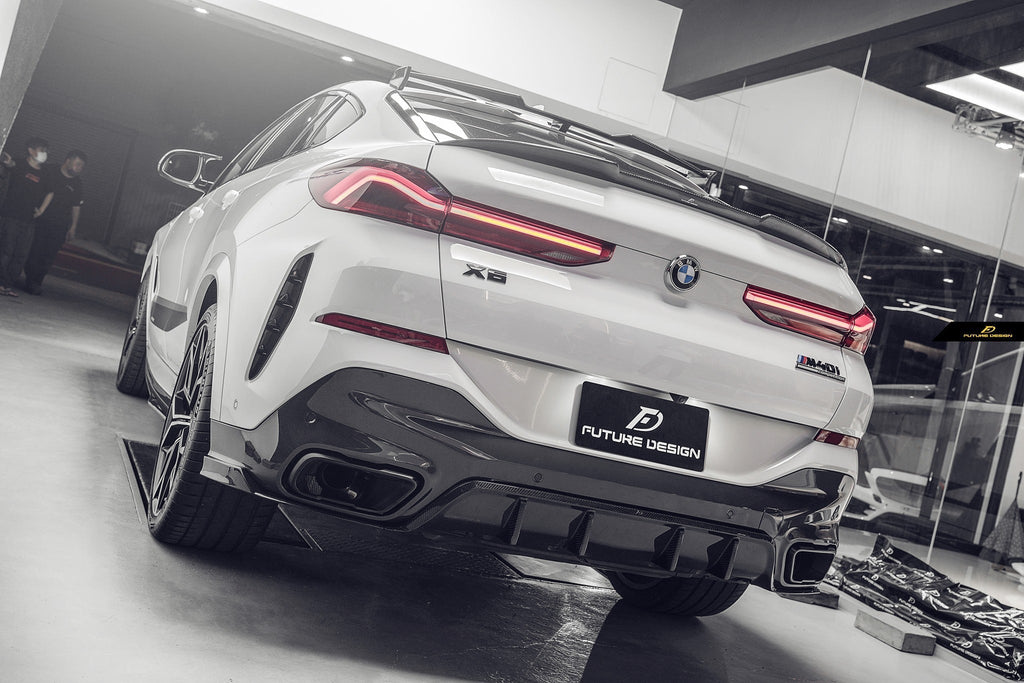 FUTURE DESIGN - BMW G06 X6 CARBON FIBRE ROOF SPOILER