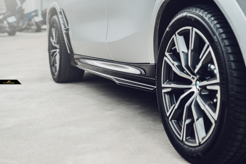 FUTURE DESIGN - BMW G06 X6 CARBON FIBRE SIDE SKIRTS
