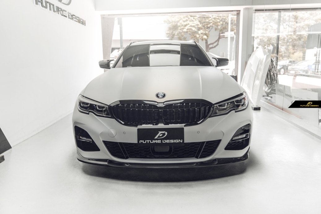 FUTURE DESIGN - BMW G20 3 SERIES CARBON FIBRE FRONT LIP 3D STYLE