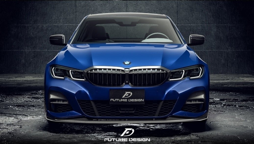 FUTURE DESIGN - BMW G20 3 SERIES CARBON FIBRE FRONT LIP GT STYLE