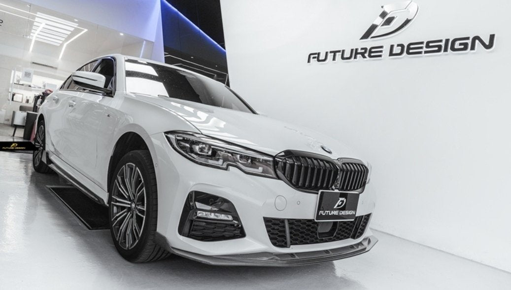 FUTURE DESIGN - BMW G20 3 SERIES CARBON FIBRE FRONT LIP GT STYLE