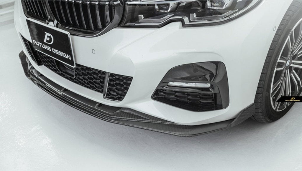 FUTURE DESIGN - BMW G20 3 SERIES CARBON FIBRE FRONT LIP GT STYLE