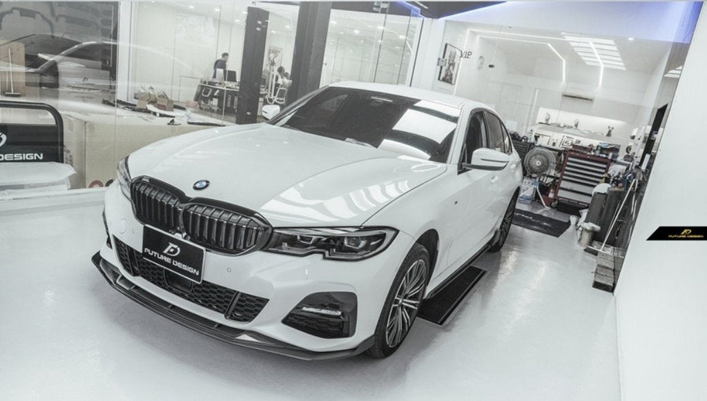 FUTURE DESIGN - BMW G20 3 SERIES CARBON FIBRE FRONT LIP GT STYLE