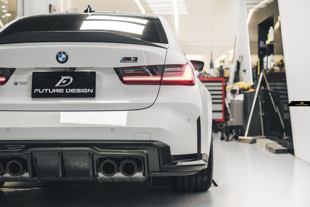 FUTURE DESIGN - BMW G20 3 SERIES & M3 G80 CARBON FIBRE REAR SPOILER V1