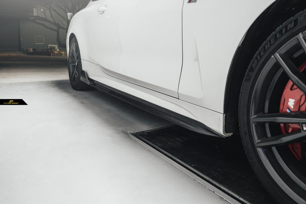 FUTURE DESIGN - BMW G22 4 SERIES CARBON FIBRE SIDE SKIRTS