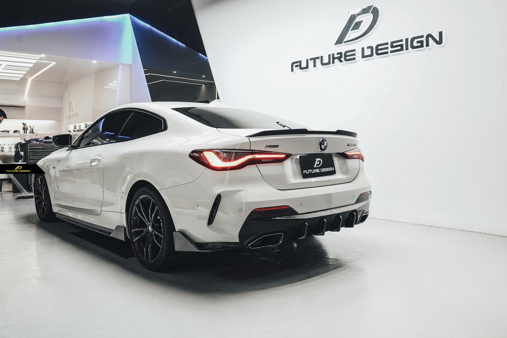 FUTURE DESIGN - BMW G22 4 SERIES CARBON FIBRE SIDE SKIRTS