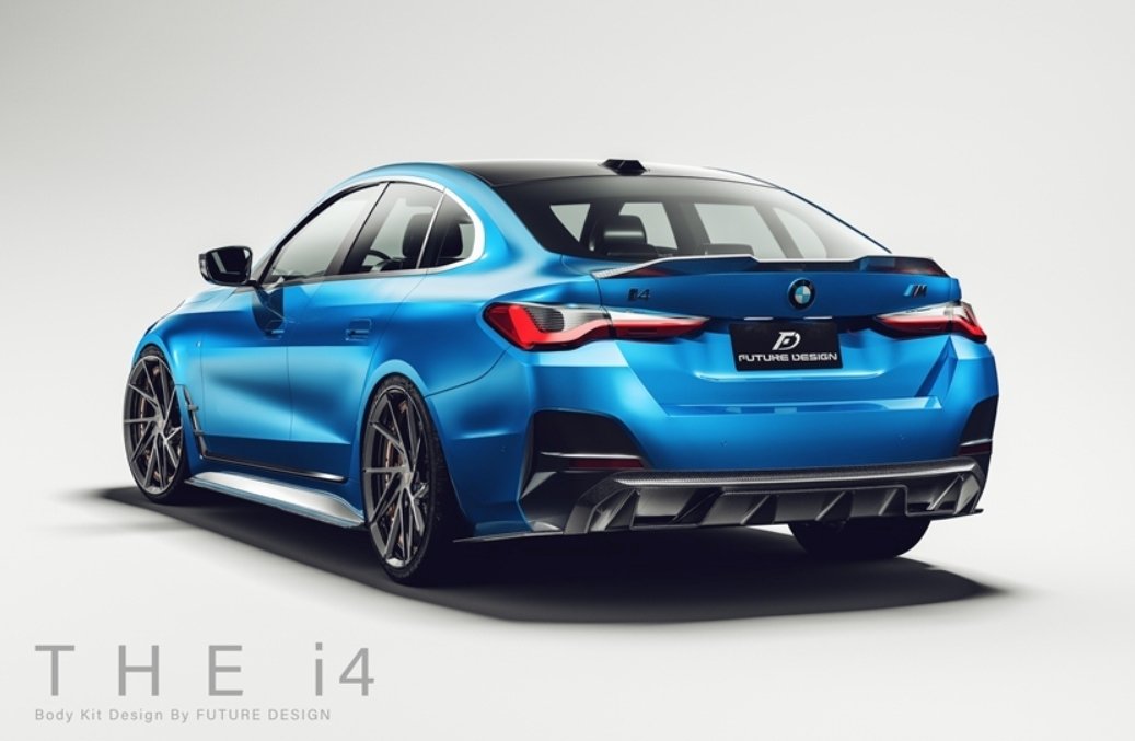 FUTURE DESIGN - BMW I4 G26 M50 CARBON FIBRE REAR DIFFUSER