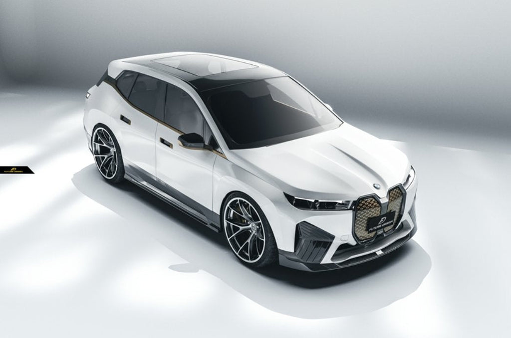 FUTURE DESIGN - BMW iX i20 CARBON FIBRE FRONT LIP