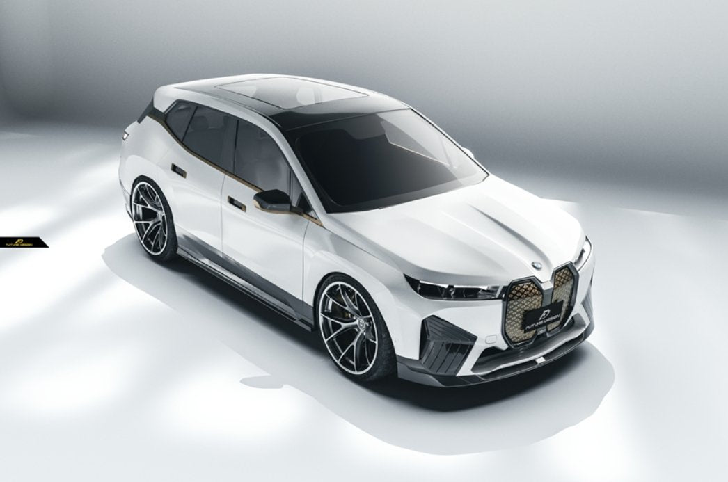 FUTURE DESIGN - BMW iX i20 CARBON FIBRE FRONT LIP