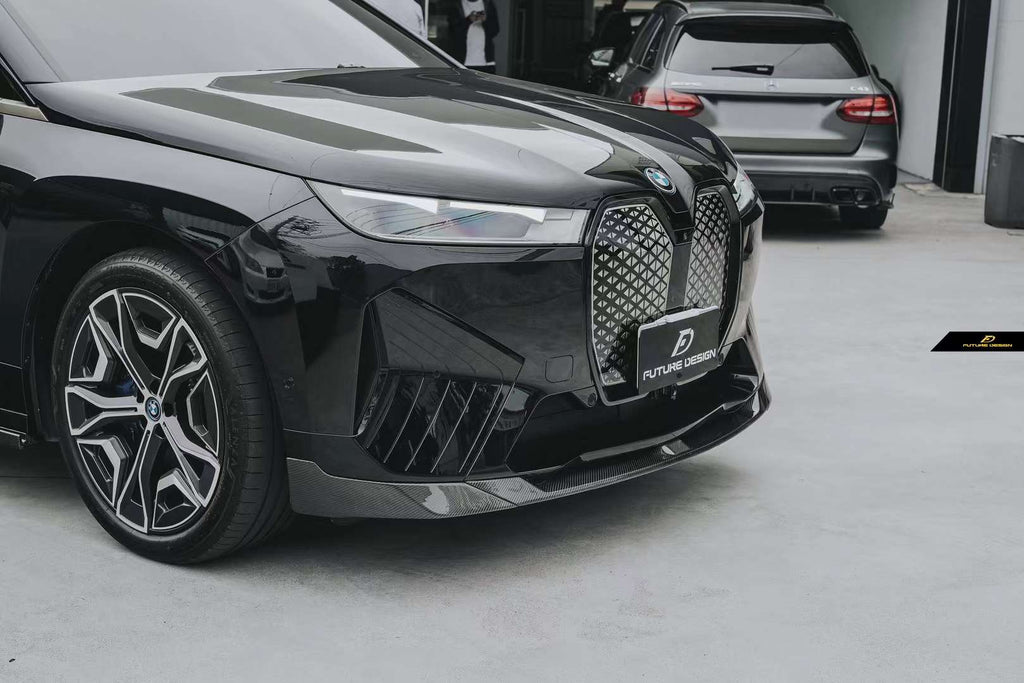FUTURE DESIGN - BMW iX i20 CARBON FIBRE FRONT LIP